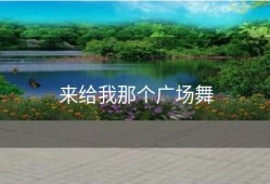 来给我那个广场舞