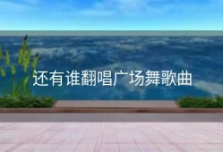 还有谁翻唱广场舞歌曲
