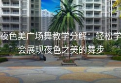 夜色美广场舞教学分解：轻松学会展现夜色之美的舞步