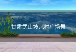 甘肃武山坡儿村广场舞