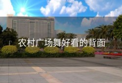 农村广场舞好看的背面