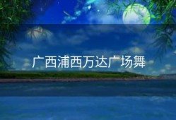 广西浦西万达广场舞