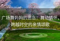 广场舞妈妈的思念：舞动情怀，跨越时空的亲情颂歌