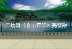广场舞《喜乐年华》完整版