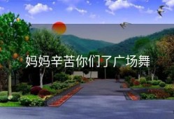 妈妈辛苦你们了广场舞