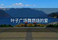 叶子广场舞燃烧的爱