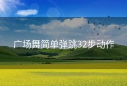 广场舞简单弹跳32步动作