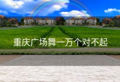 重庆广场舞一万个对不起