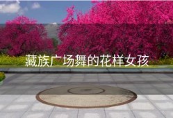 藏族广场舞的花样女孩