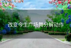 改变今生广场舞分解动作