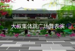 大叔集体跳广场舞表演