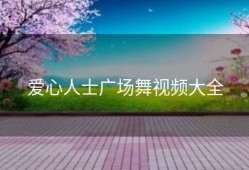 爱心人士广场舞视频大全