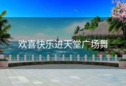 欢喜快乐进天堂广场舞