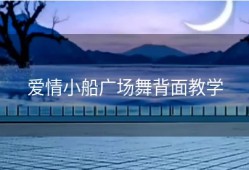 爱情小船广场舞背面教学