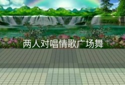 两人对唱情歌广场舞