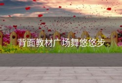 背面教材广场舞悠悠步