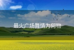 最火广场舞情为何物