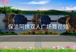 保洁阿姨双人广场舞视频