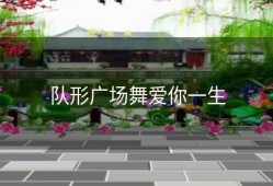 队形广场舞爱你一生