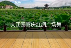 大团圆喜庆红绸广场舞