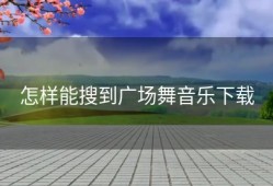怎样能搜到广场舞音乐下载
