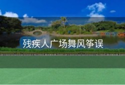 残疾人广场舞风筝误