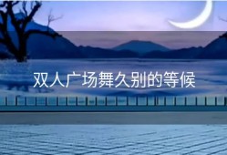 双人广场舞久别的等候
