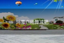 冯雷广场舞减肥
