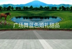 广场舞蓝色婚礼甜品