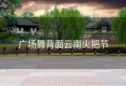 广场舞背面云南火把节