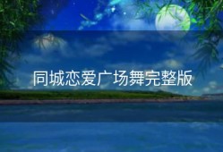 同城恋爱广场舞完整版