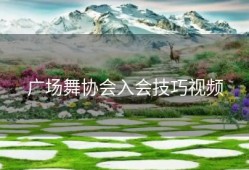 广场舞协会入会技巧视频