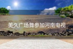 美久广场舞参加河南电视