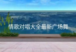 情歌对唱大全最新广场舞