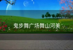 鬼步舞广场舞山河美