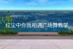 红尘中你我相遇广场舞教学