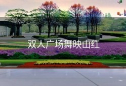 双人广场舞映山红