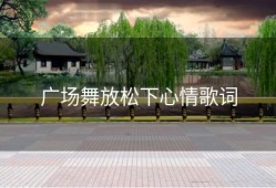 广场舞放松下心情歌词