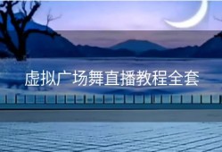 虚拟广场舞直播教程全套