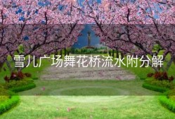 雪儿广场舞花桥流水附分解