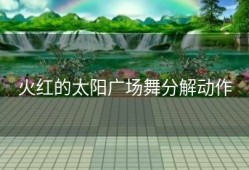 火红的太阳广场舞分解动作