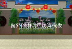 窗外的雨滴广场舞模板