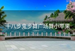 十八步鬼步舞广场舞小苹果