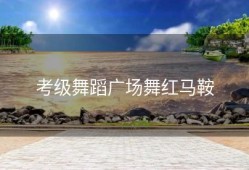 考级舞蹈广场舞红马鞍