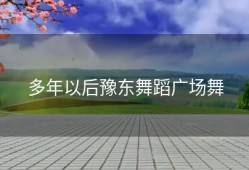 多年以后豫东舞蹈广场舞