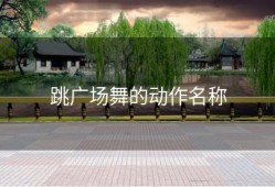 跳广场舞的动作名称