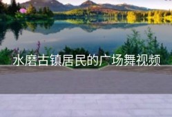 水磨古镇居民的广场舞视频