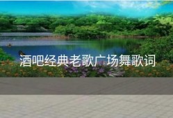 酒吧经典老歌广场舞歌词