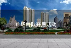 广场舞队开展活动