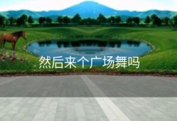 然后来个广场舞吗